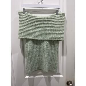 Free People Sleeveless Off The Shoulder Knit Sweater Slouchy Cowl Neck Sz S